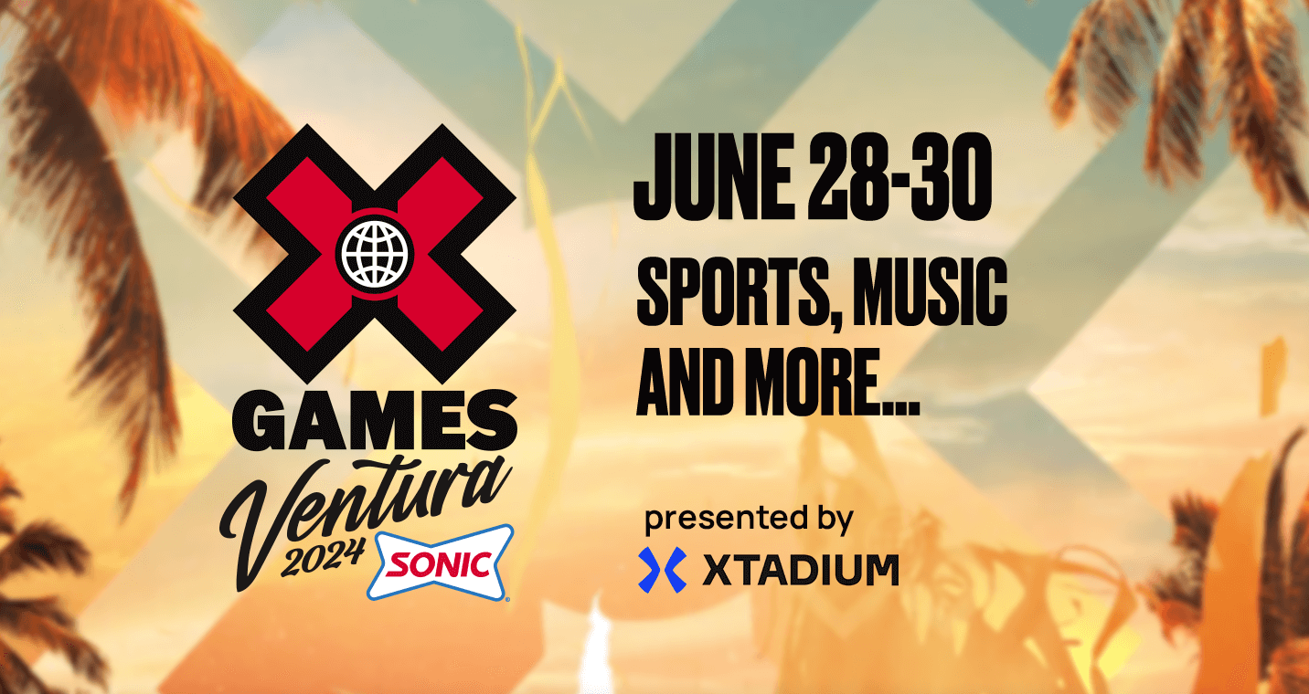 Get Ready for Adrenaline Xtadium Presents X Games Ventura Live in 180° and Multicam YBVR°